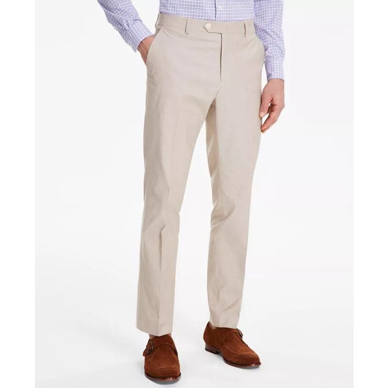 Tommy Hilfiger Men's Cotton Stretch Modern-Fit TH Flex Casual Pants Size 34x32