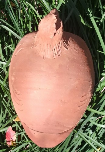 Cazuela de Terracota Vintage Plato Hecho a Mano "Gallina" Hecho en Italia 8" x 12" x 10" - Imagen 9 de 12