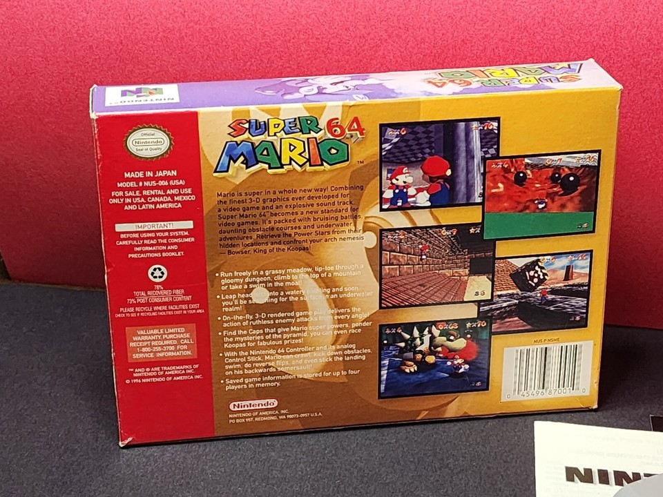Super Mario 64 W/Box VERY NICE! for N64 Nintendo 64 | eBay
