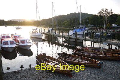 Foto 6x4 Sonnenuntergang über Windermere Jetties Ambleside Diese kleinen Boote Jetti c2015
