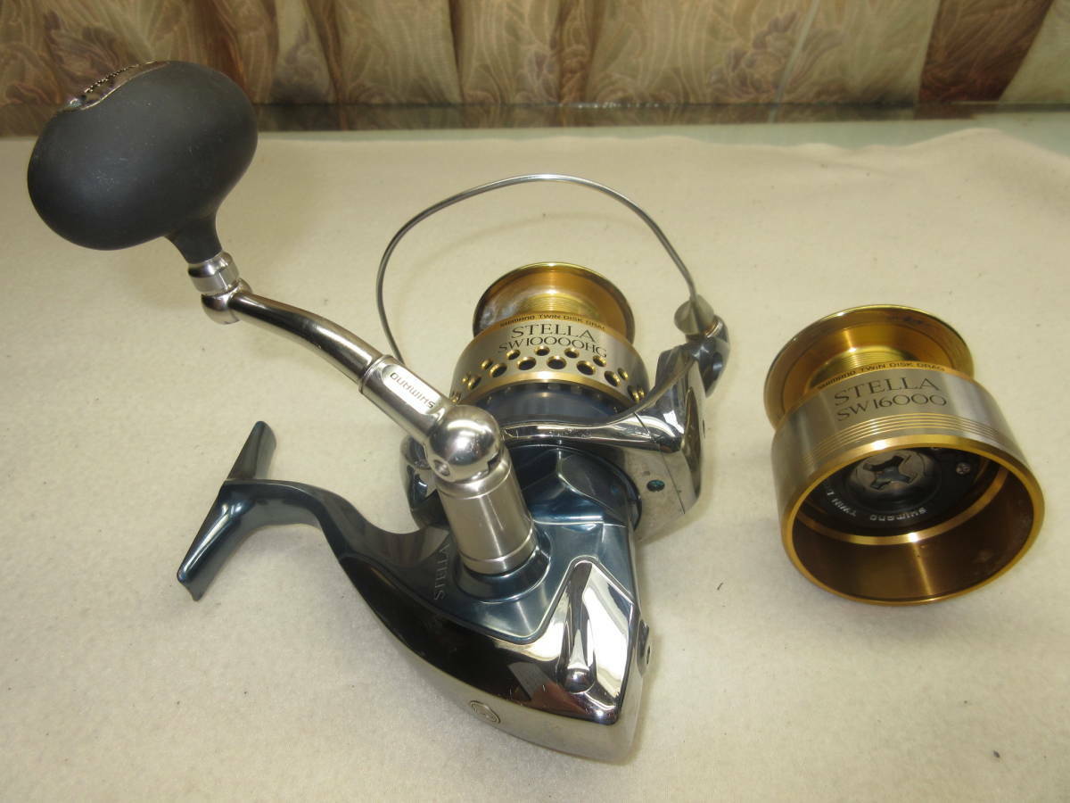Shimano 01 Stella Sw 10000Hg Spinning Reel Used Free Shimano 01 Stella Sw 10000Hg Spinning Reel Used Free