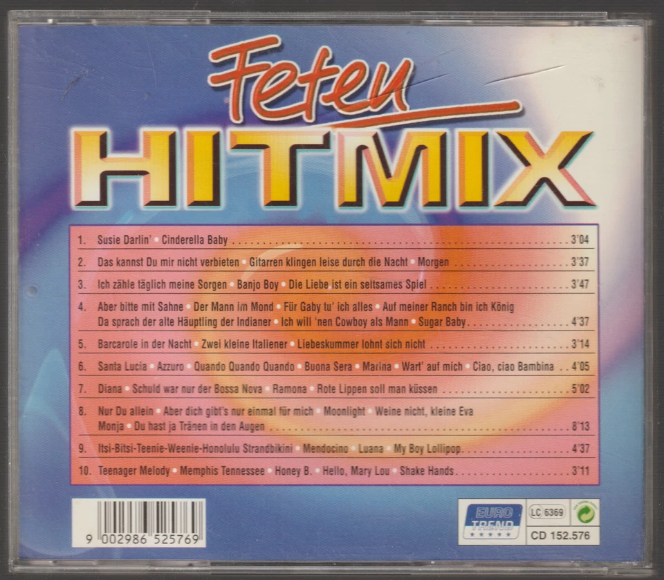 Various - Feten Hit Mix - zum Mitgroelen [10 Track CD Sampler] - Bild 2 von 2