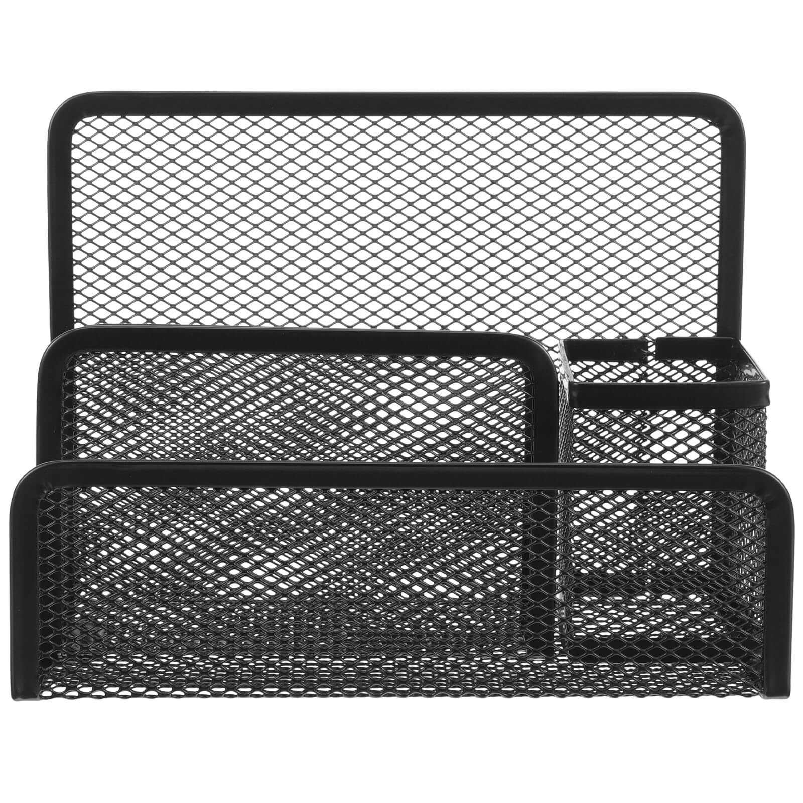 Metal Mesh Vertical File Organizer for Desk & Office Shelves  -image