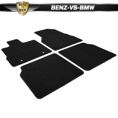 Fits 10-17 Chevy Equinox Front Rear Floor Mats Carpet Black Nylon 4PC