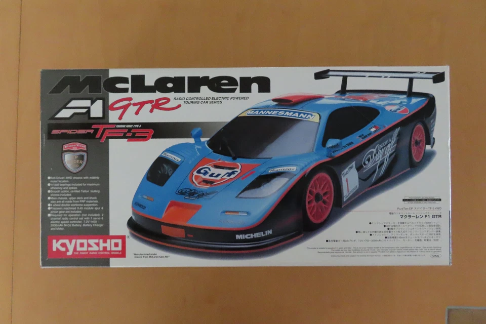 Kyosho RC 30701 Kit MC Laren F1 GTR - Painted Body Version NEW NIB RARE 1997 - Bild 2 von 4