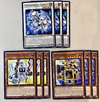 3x Morphtronic Earfon + Telefon + Scannen - Deck Core (POTE, Common) YUGIOH 1st