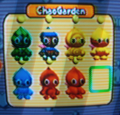 Sonic Adventure 2 Battle Chao Garden Rare Texture Colors Memory