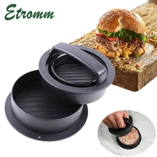 Non Stick Stuffed Burger Press 3 IN 1 Hamburger Patty Molds Maker BBQ Kitchen