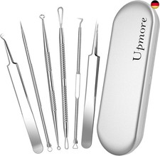 Upmore Pickel Werkzeug-Set, Mitesserentferner, professionelle Edelstahl-Akne,