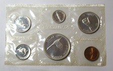 Canada 1967 6 Coin Proof Like Set 1.1 Oz Silver High Grade Sealed