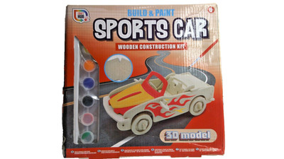 New Build & Paint Your Own Wooden Sports Car