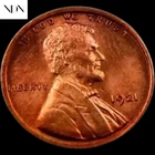 1921 Lincoln Wheat Penny Cent - Gem BU Red