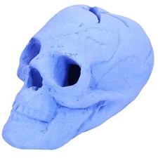 Barton Ceramic Imitated Skull Flame Propane Gas Fireplace Fire Pit Logs Skull