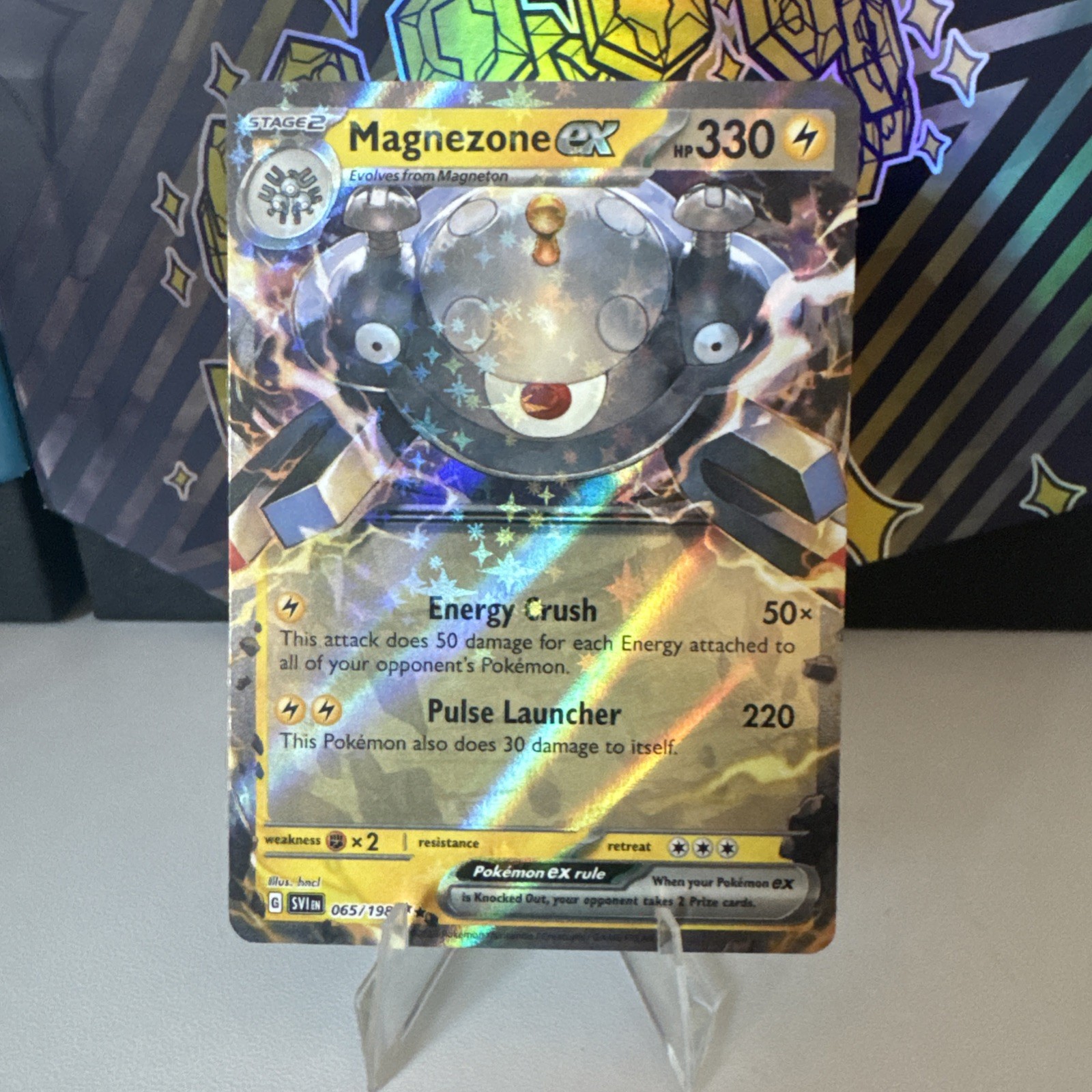 Magnezone ex - 065/198-Pokemon TCG-Scarlet & Violet-Ultra Rare-Holo - NM/MINT