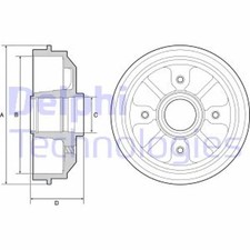 Tambour de frein Peugeot 309