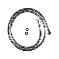 Large Bore Flexible Shower Hose Stainless Steel Chrome Flexible Bathroom Pipe
