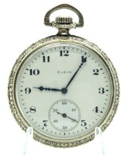 VINTAGE ELGIN 12s Grade 315 Model 3 MADE 1919 POCKET WATCH 15 JEWELS EXC WORKING
