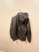 Goodfellow  Co Water Resistant Hooded Windbreaker Jacket Black Men's S