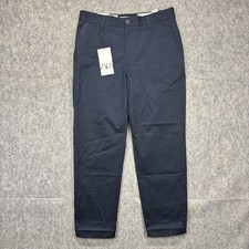 Zara Comfort Slim Fit Chino Pants Trousers Navy Blue US 30 x 28 NWT