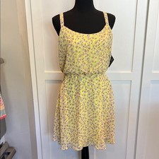 NWT BeBop Yellow Floral Dress