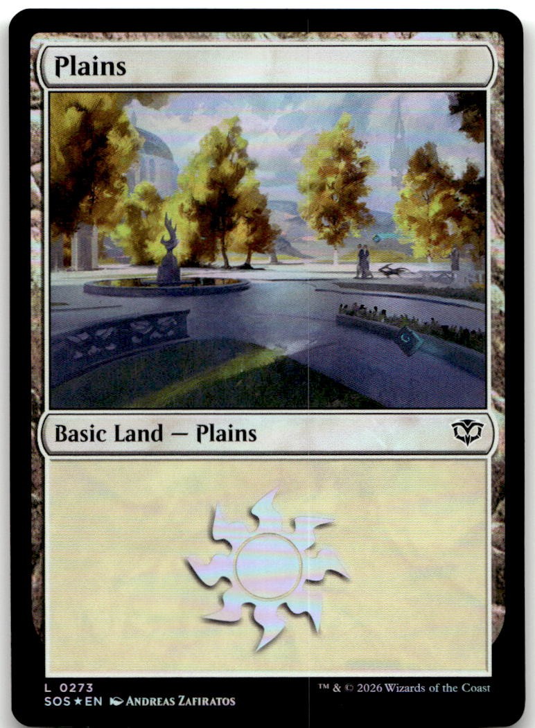 Plains (0273) 273 Land Secrets of Strixhaven Magic: The Gathering Foil Near Mint