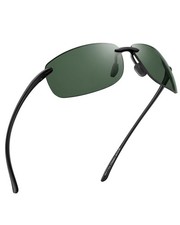 Sport Sunglasses for Men Women TR90 Rimless Frame for Running Fishing Cycling...