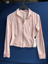 Lululemon Define Cropped Jacket Nulu Size 10 Color Blush Quartz/Gold/Gold