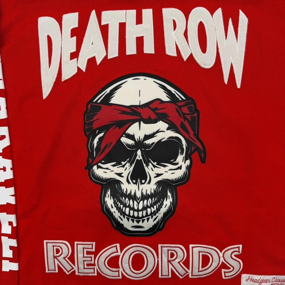 Headgear Classics Jersey Mens Tupac Shakur Death Row Records Hockey XL - Image 3 of 4