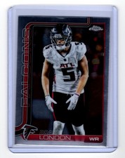 2025 TOPPS CHROME DRAKE LONDON ATLANTA FALCONS #12