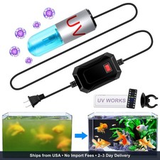 Aquarium Clean Light 3 W mini 13W Submersible Light with UV Test Card,Aquarium