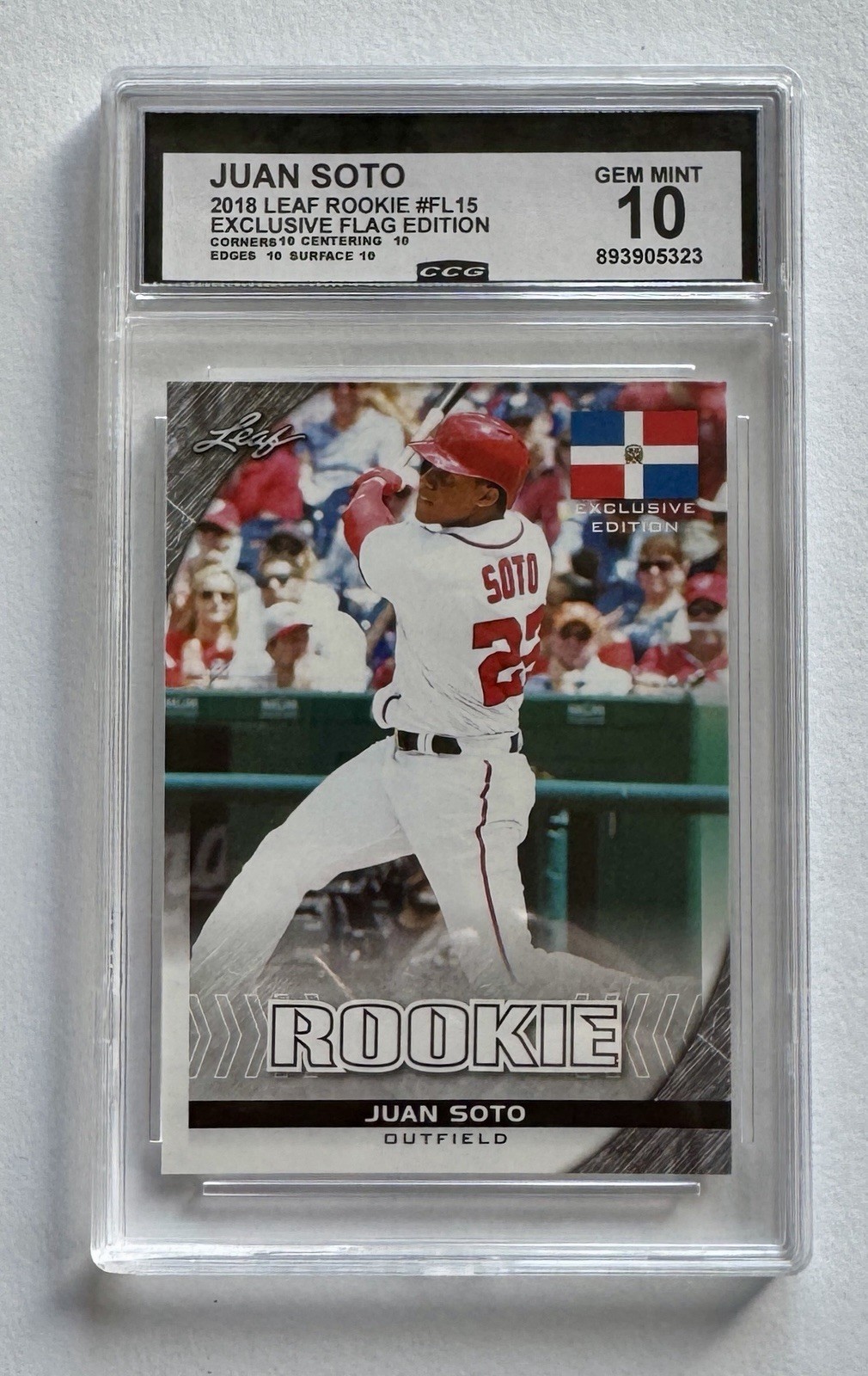 2018-19 Leaf Special Release - Exclusive Edition Rookies Juan Soto #FL-15 (RC)