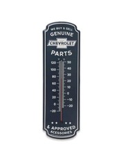 Chevrolet Genuine Parts Steel Wall Thermometer Licensed Man Cave Garage 18 X 6