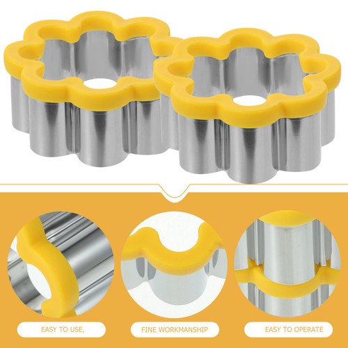  2 Pcs Stainless Steel Biscuit Molds Egg Rings Cookie Baking Tool - Zdjęcie 8 z 12