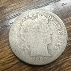1899 Filler  Barber Liberty Head Dime Fair Condition 90% silver Actual coin