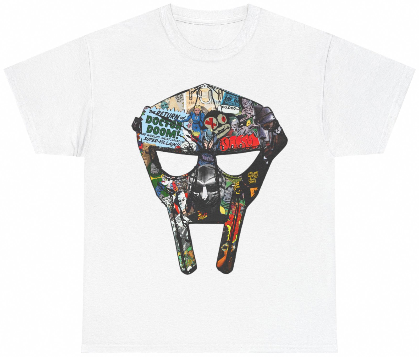 MF Doom Masks Classic Rap Hip Hop Vintage S-5XL T-Shirt Men Women Unisex