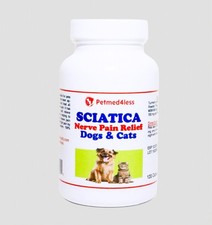 STOP SCIATICA NERVE PAIN FOR PETS DOGS  CATS - MADE IN USA 120 CAPS