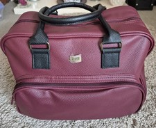 Brand New Storm Unused Oxblood Red & Black Handles Bag Compartments Immaculate