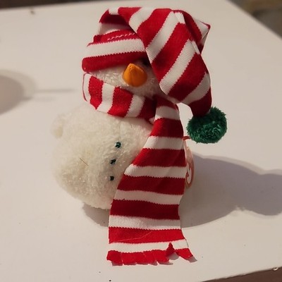 Ty Jingle Beanies Mr. Frost Snowman Plush Beanbag Retired 1998 MPN 1966(KR)