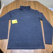 Ski-Doo Turtleneck Shirt Men's Medium Gray BRP Layer Outdoor Active Comfort New
