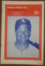 1972 Chicago White Sox vs Pittsburgh Pirates Program w/roster Sheet Wilbur Wood