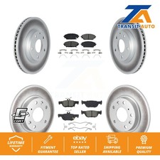 Coated Disc Brake Rotors And Semi-Metallic Pads Front Rear Kit For Mazda CX-30