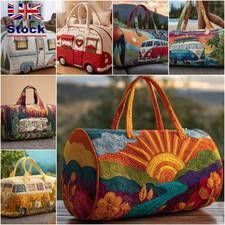 3D Quilting Craft Travel Duffel Bag Sports Gym Bag  Outdoor Camping