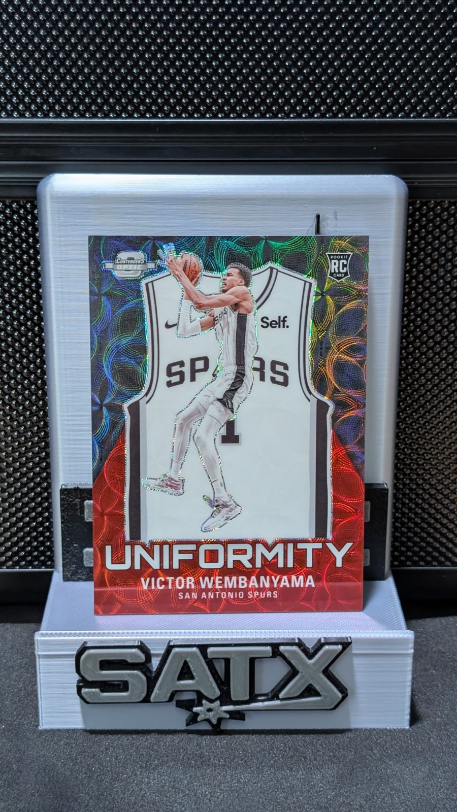 2023-24 Panini Contenders Optic Uniformity Victor Wembanyama RC #12 Rookie Card