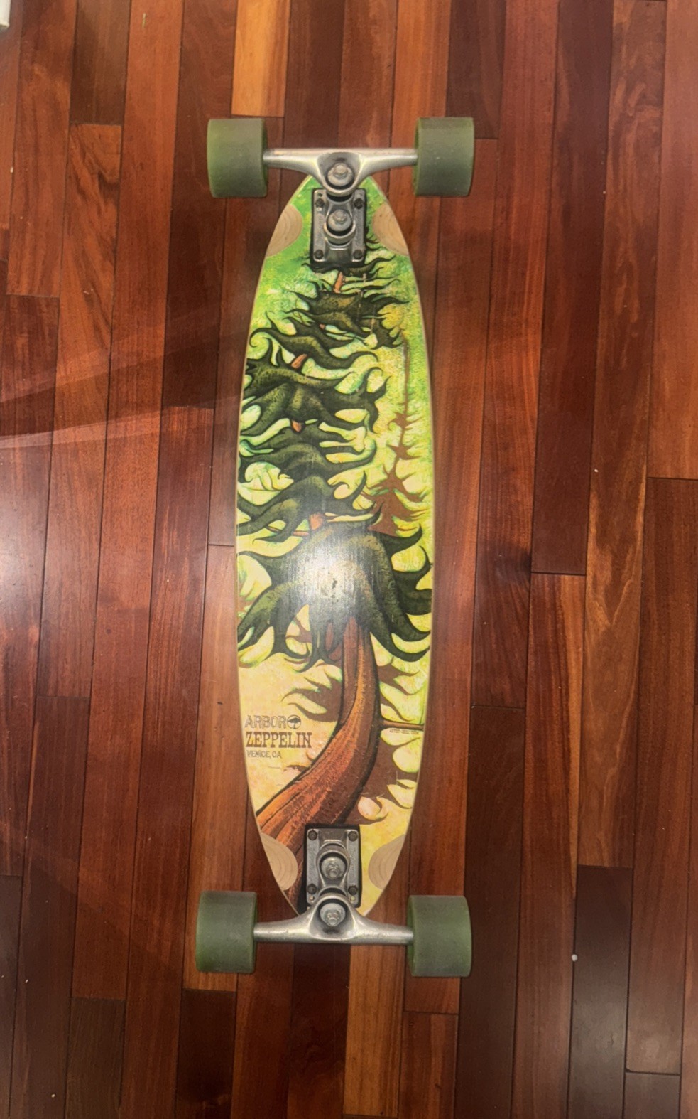 Vintage Arbor Venice Beach Skateboard  32&rdquo; ZEPPELIN side winder gull wings