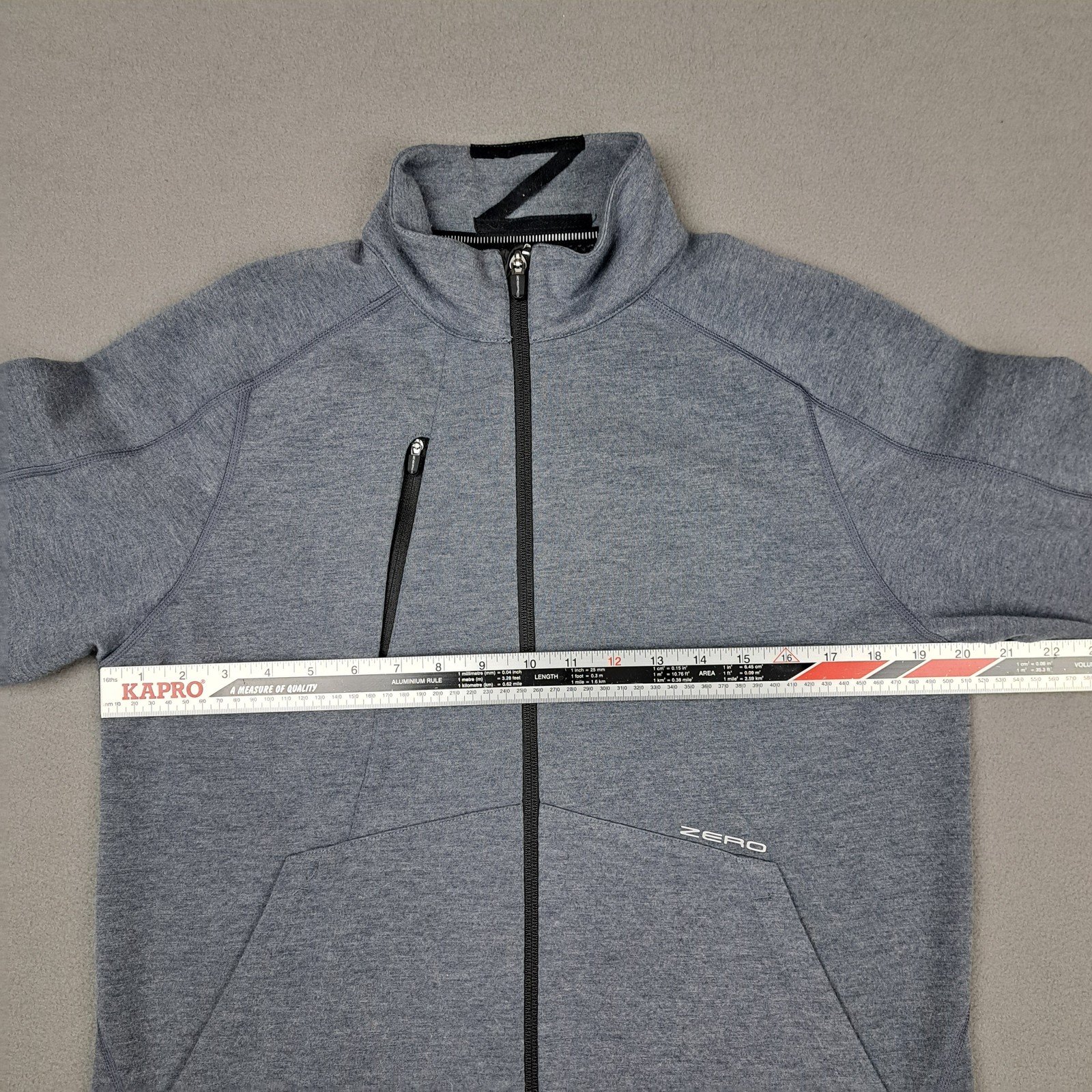 Zero Restriction Jacket Mens Small Gray Full Zip … - image 14