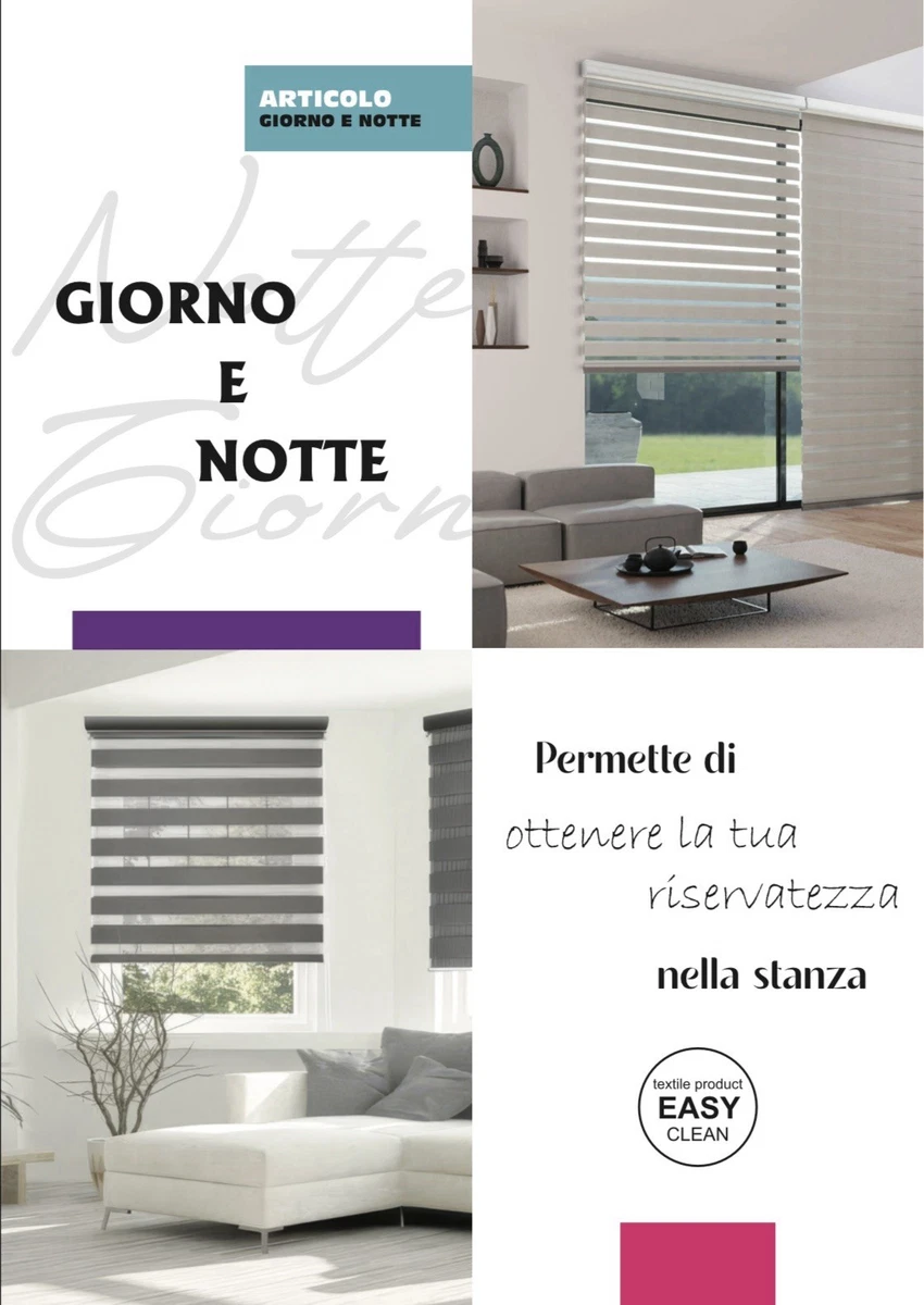 Tenda A Rollo Zebra Oscurante 60x150 Cm – Ideale Per Camera Da Letto, In Alluminio E Tessuto Traslucido (Nero)