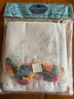 LEE WARDS ONE PAIR NO-IRON PILLOWCASES TO EMBROIDER-FLORAL BASKET W/BUTTERFLIES — photo 1