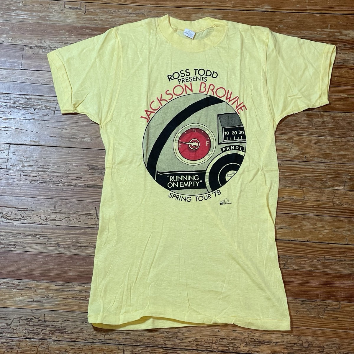 Vintage 70s Jackson Browne Shirt Size Small Band Tour Rock