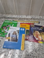 Lot of Assorted Inkjet Photo Paper 8.5x11 Glossy Fujifilm HP Kodak Walgreens