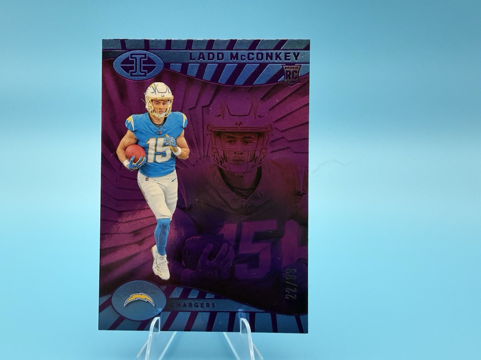 2024 Panini Illusions - Ladd McConkey #51 Trophy Collection Purple /99 (RC)